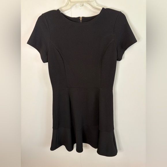 love...ady Dresses & Skirts - love...ady Black Ruffled Sheath Dress Short Sleeve Crew Neck